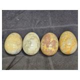 4 Italian Marble Stone Eggs
