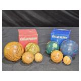 Wooden Nesting Earth & Nesting Astrological Planet