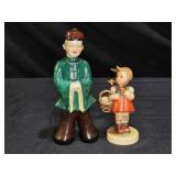 Hummel "little Shopper" & Japanese Porcelain Boy