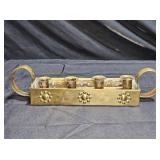 Vintage Brass Advent Candle Holder