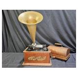 Edison Standard Phonograph with Original Horn