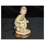 VTG G.Armani Porcelain "Boy on Chamber Pot" Fig.