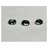 3 Oval Cut Loose Gooseberry Garnet Gemstones