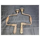 2 Vintage Bit Brace Hand Drills