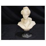 Vintage Portrait Bust of a Lady by A. Gianelli