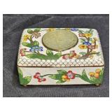Antique Asian Cloissone Inlayed Jewelry Box