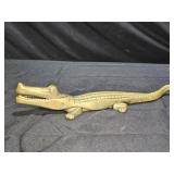 Vintage MCM Brass Alligator Nut Cracker