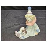 Lladro "Pierrot with Puppy" Porcelain Figurine