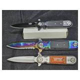 3 New Manual Folding Knives