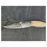 Wood Look Folding Knife with Liner Lock
