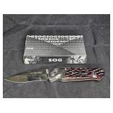 SOG A01 Arcitech Gentlemens Red Stag Bone Handle