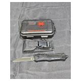 Cobratec Large CTK-1 Black Double LTF Knife