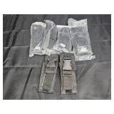 6 Black Woven Nylon Knife Cases