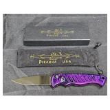 Discontinued Piranha Amazon Automatic Knife Plum
