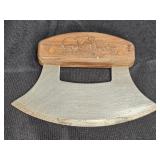 Vintage Wooden Handled Mezzaluna