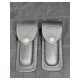 2 New Leather Buck Knife #500 Cases