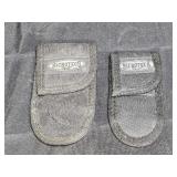 2 Microtech Black Woven Nylon Knife Cases