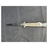 Italian Falcon Stag Stiletto Manual Folding Knife