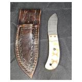 Wayne Hensley 3 Finger Skinner Damascus Custom