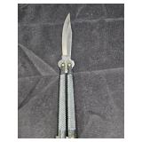 Silver Stainless Steel Butterfly Knife