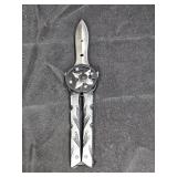 Black Aluminum and Stainless Steel Butterfly Knife