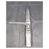 Mikov Predator Stone Washed Dual Blade Fold Auto