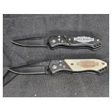 2 Harley Davidson Collectible Folding Auto Knives