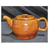 Arthur Wood Brown Ribbed Tea Pot