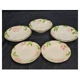 Franciscan Desert Rose 3 Porridge & 2 Berry Bowls