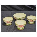 Franciscan Desert Rose 1 Sauce Bowl & 3 Sherbets