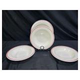 4 Anchor Hocking Holiday Wreath Bowls