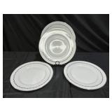 4 Heinrich H & C Silver Wreath Dinner Plates