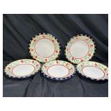 Set of 5 Pier One Denova 8.25" Plates