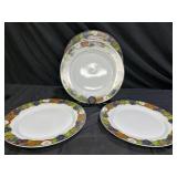 4 Dansk Cornucopia Dinnerware Dinner Plates