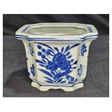 Blue & White Chinoiserie Asian Inspired Planter