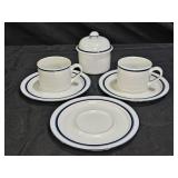 Dansk Christianshavn Blue Saucers Mugs & Sugar