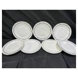 7 Heinrich H & C Silver Wreath Bread Plates