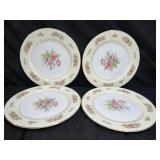 4 Noritake Empire Occupied Japan Dinner Plates