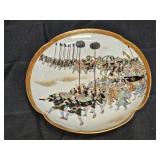 Antique Japanese Hand Painted Kutani Satsuma Plate