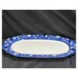 Rare Pfaltzgraf Blue meadows Oval Serving Platter
