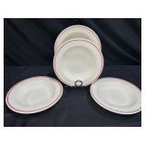 4 Anchor Hocking Holiday Wreath Bowls