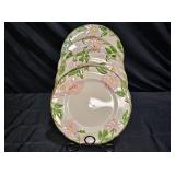Franciscan Desert Rose 4 Dinner Plates