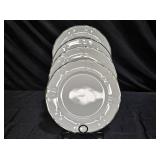 4 Harmony House Silver Sonata Dinner Plates