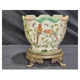 "Made for Glorious Flowers" Porcelain Jardiniere