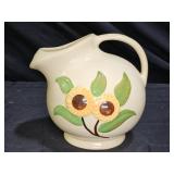 Vintage Sunflowers Ball Pitcher