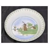 S & C LaHaye Hand Painted Porcelain Serving Bowl