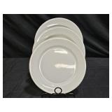 3 J & G Meakin Ironstone China Dinner Plates
