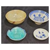4 Earthenware and Pottery Sauce Bowls