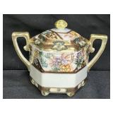 Antique Nippon Floral Sugar Bowl