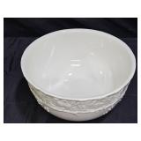P Home Embossed White Oak/Acorn Punch Bowl